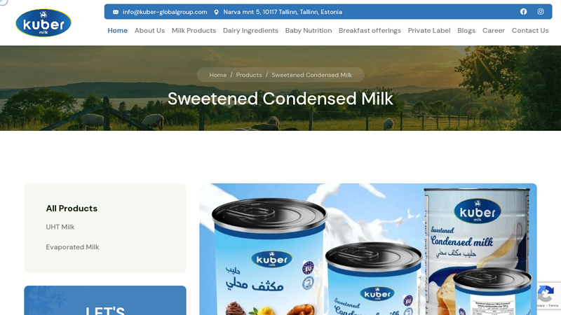 Sweetened Condensed Milk Supplier & Exporter