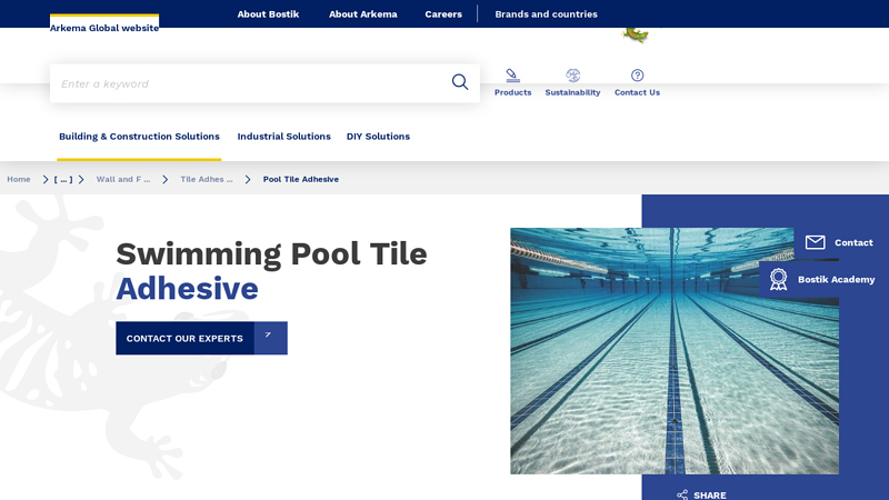 Swimming Pool Tile Adhesive