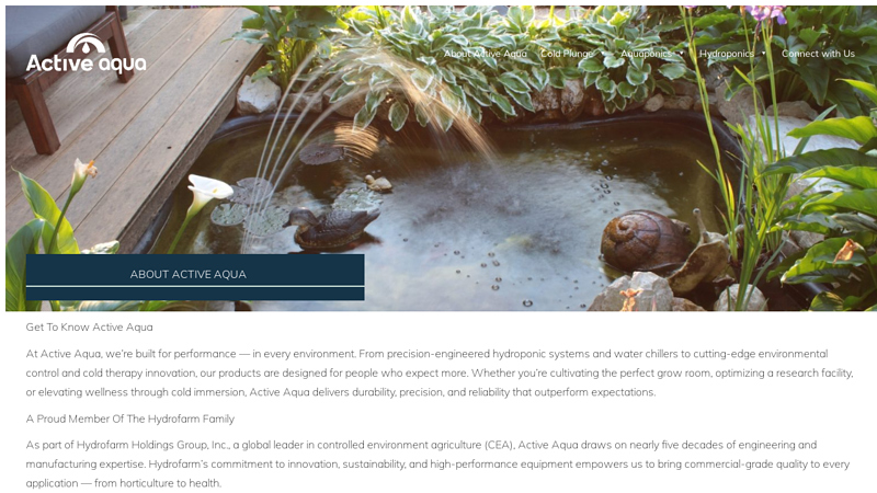 Systems for Hydroponics & Cooling