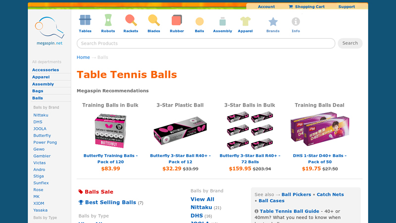 Table Tennis Balls