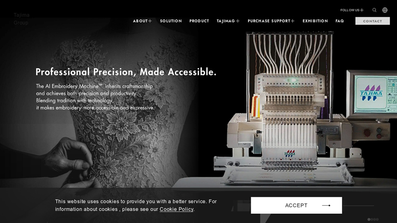 Tajima Group｜The World's Favorite Embroidery machines