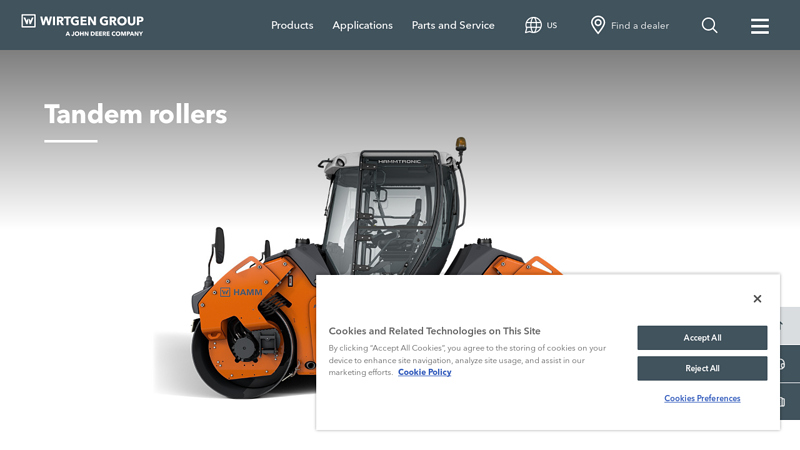 Tandem rollers for asphalt compaction