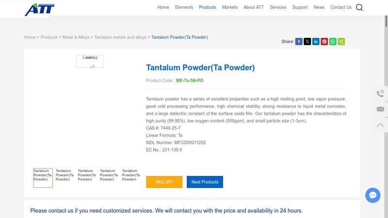Tantalum Powder