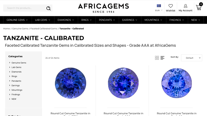 Tanzanites For Sale at AfricaGems