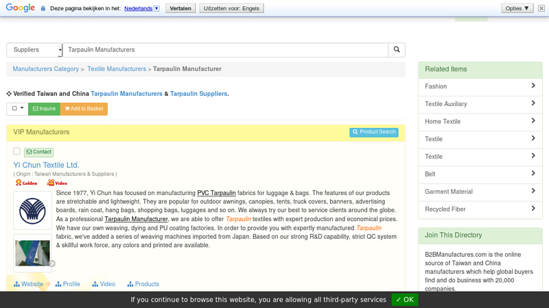 Tarpaulin Manufacturers On B2BManufactures.com from China ...