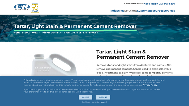 Tartar, Light Stain & Permanent Cement Remover