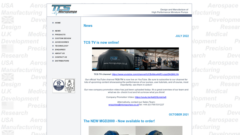 TCS Micropumps