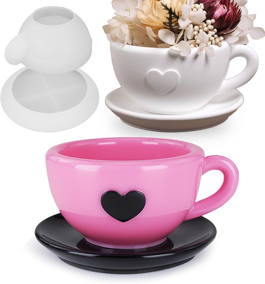 Tea cup resin mold