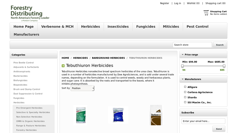 Tebuthiuron Herbicides