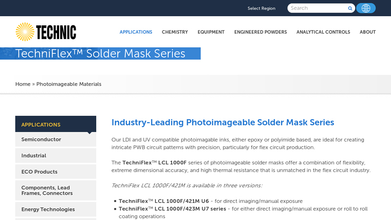 TechniFlex™ Solder Mask Series