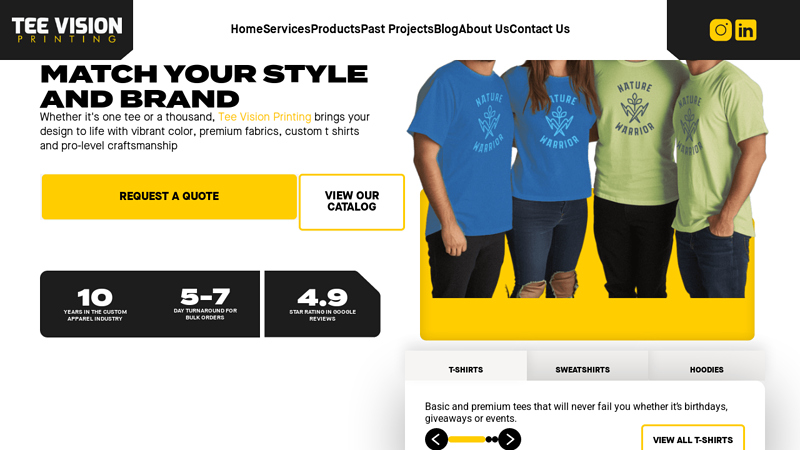 Tee Vision Printing custom t-shirts