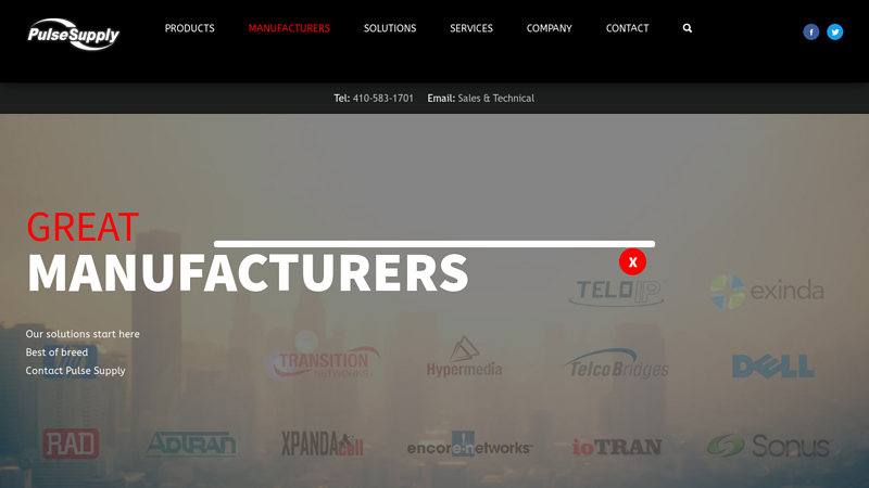 Telecom Equipment Manufacturers & Suppliers