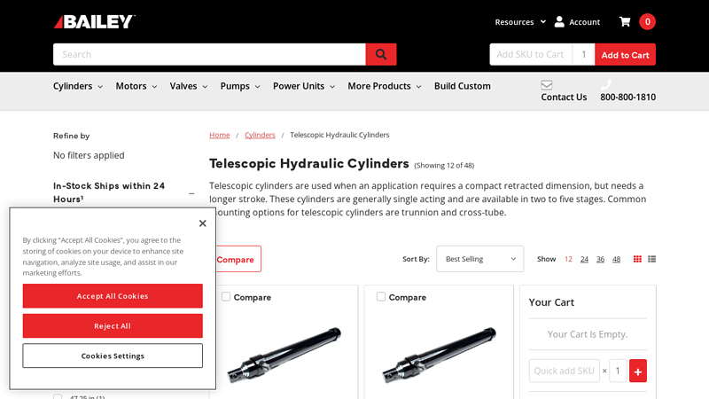 Telescopic Hydraulic Cylinders