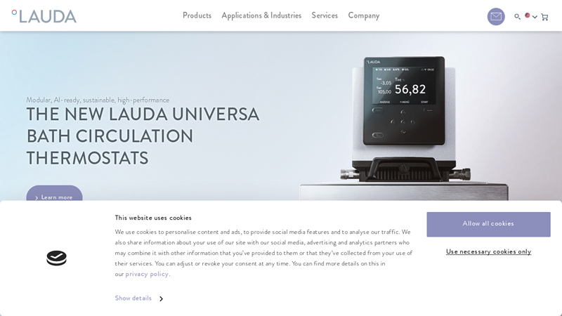 Temperature control and cooling technology for labs and industry