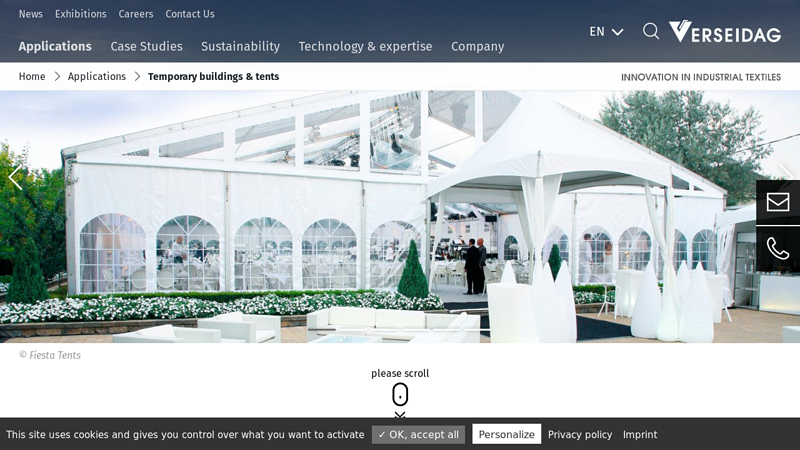 Temporary buildings & tents