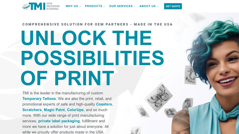 Temporary Tattoo Manufacturing and More