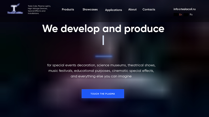 Tesla Coils, Plasma Exhibits, High Voltage Devices, Special Effects ...