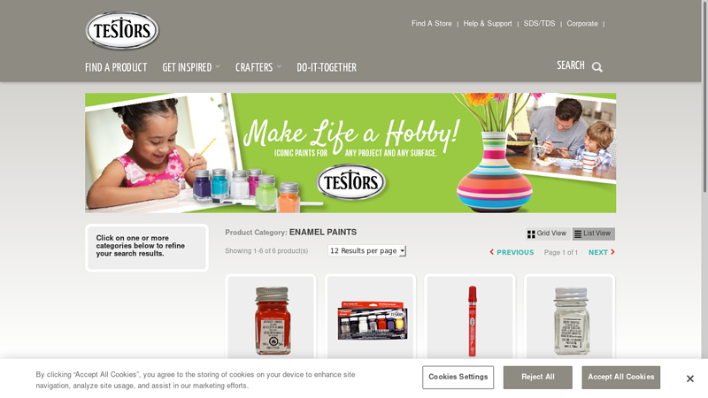 Testors Enamel Paints