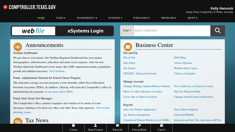Texas Comptroller of Public Accounts