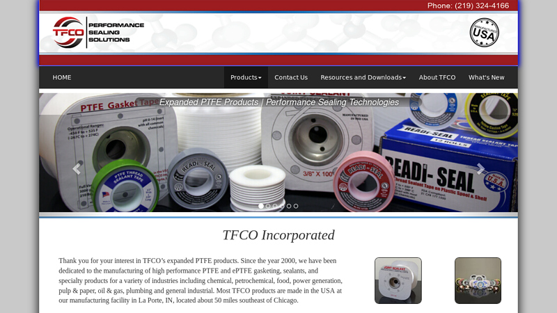 TFCO Inc. Expanded PTFE Products
