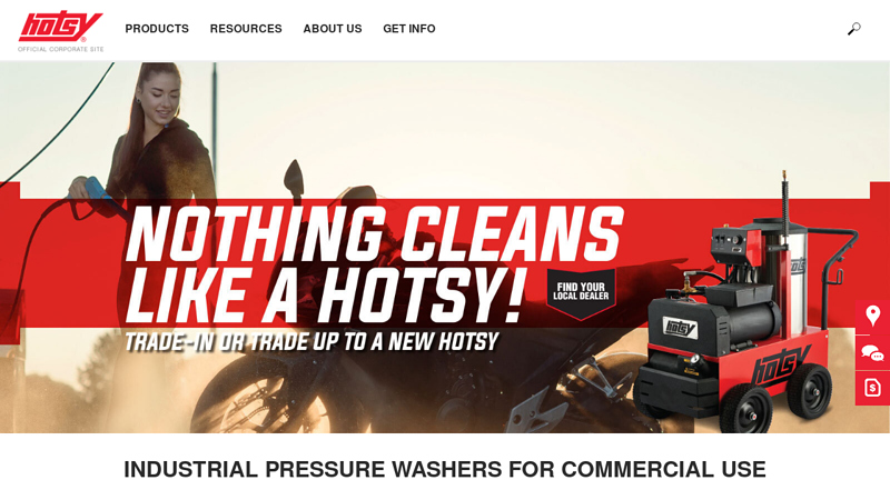 The #1 Brand of Commercial Pressure Washers