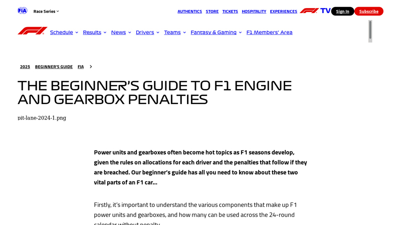 The beginner's guide to F1 engine and gearbox penalties