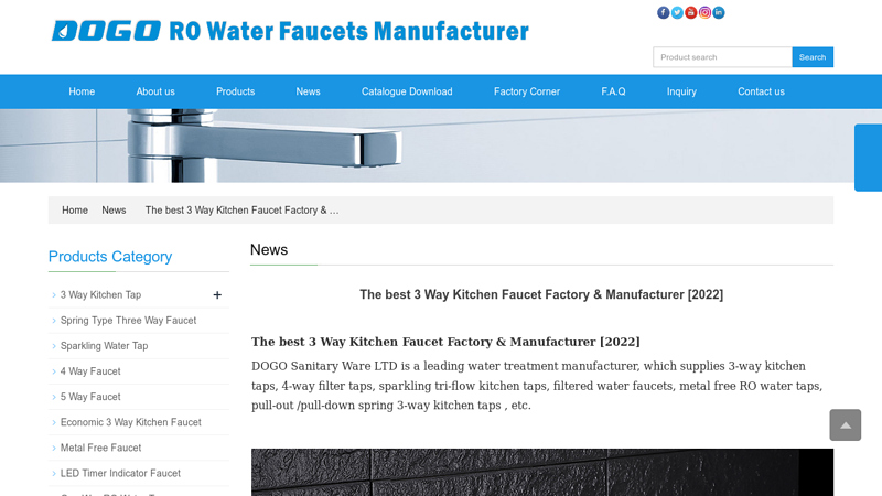 The best 3 Way Kitchen Faucet Factory & Manufacturer [2022]
