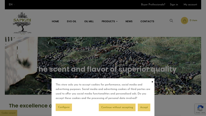 The excellence of Italian Extra virgin olive oil