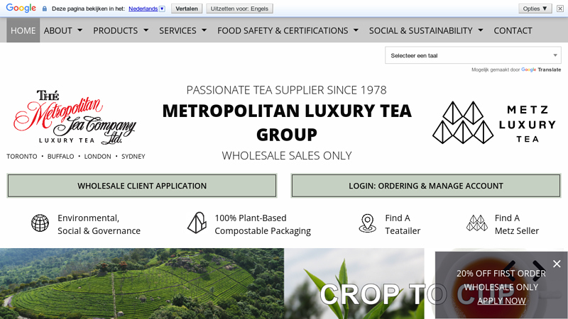 The Metropolitan Tea Company Inc.