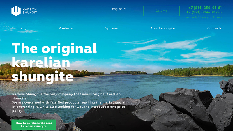 The original karelian shungite