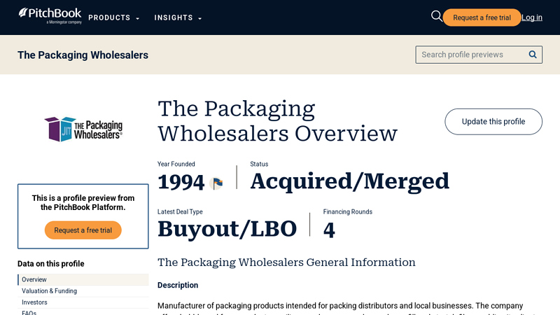 The Packaging Wholesalers 2025 Company Profile