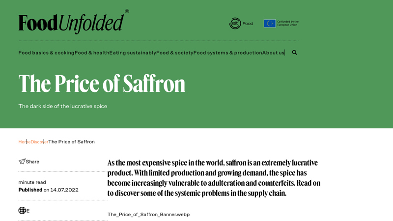 The Price of Saffron