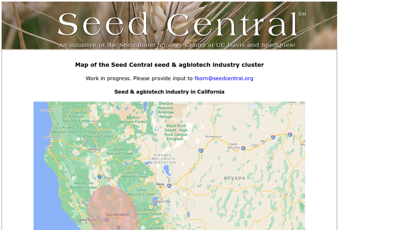 the seed industry in California