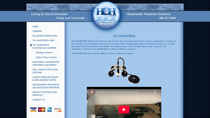 THE SKIMSTER® Floating Oil Skimmer