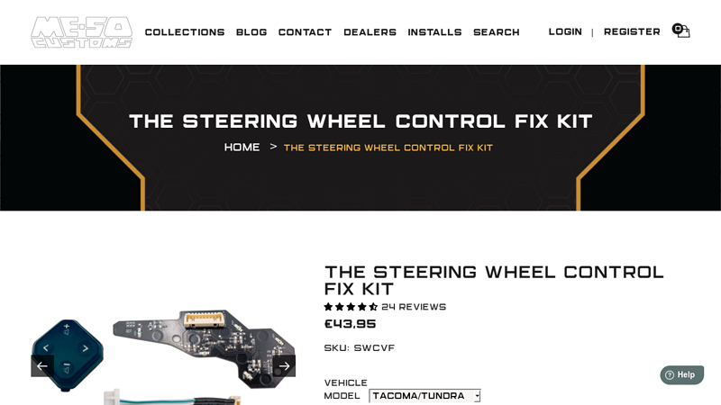 The Steering Wheel Control Fix kit