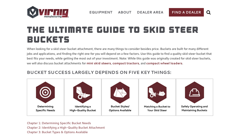 THE ULTIMATE GUIDE TO SKID STEER BUCKETS