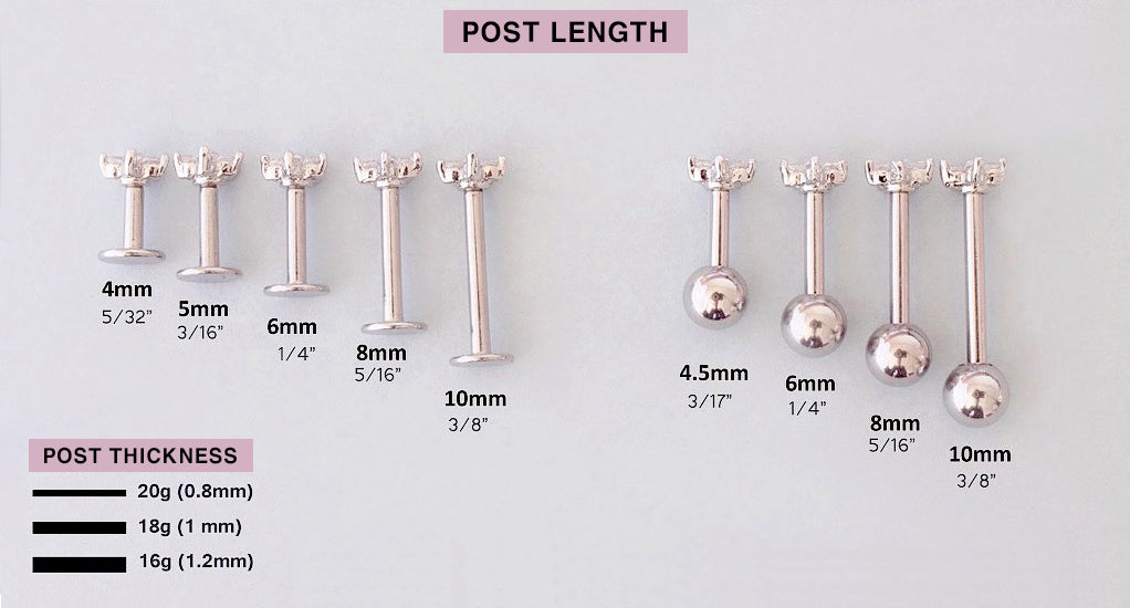 The Ultimate Piercing Size Guide