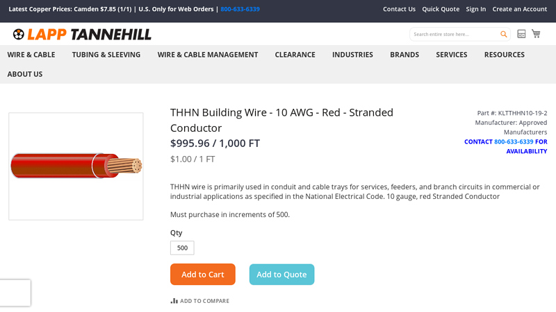 THHN Building Wire