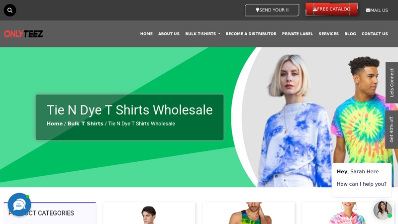 Tie N Dye T Shirts Wholesale