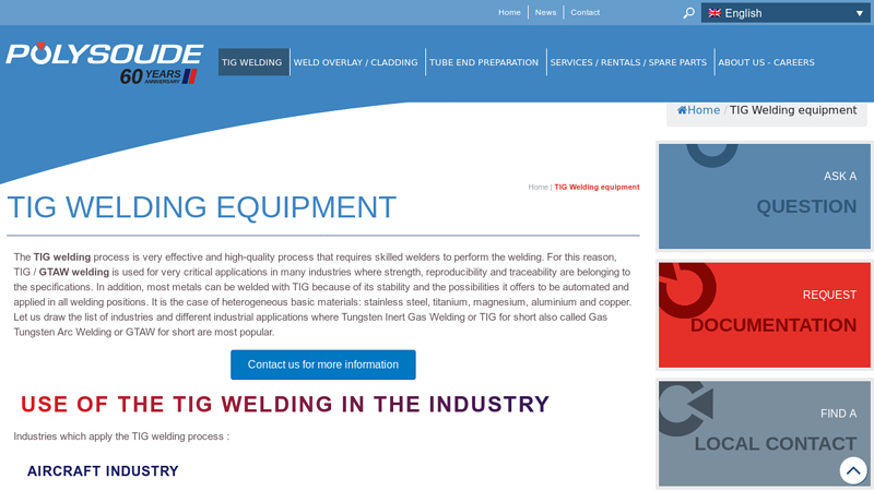 TIG Welding equipment