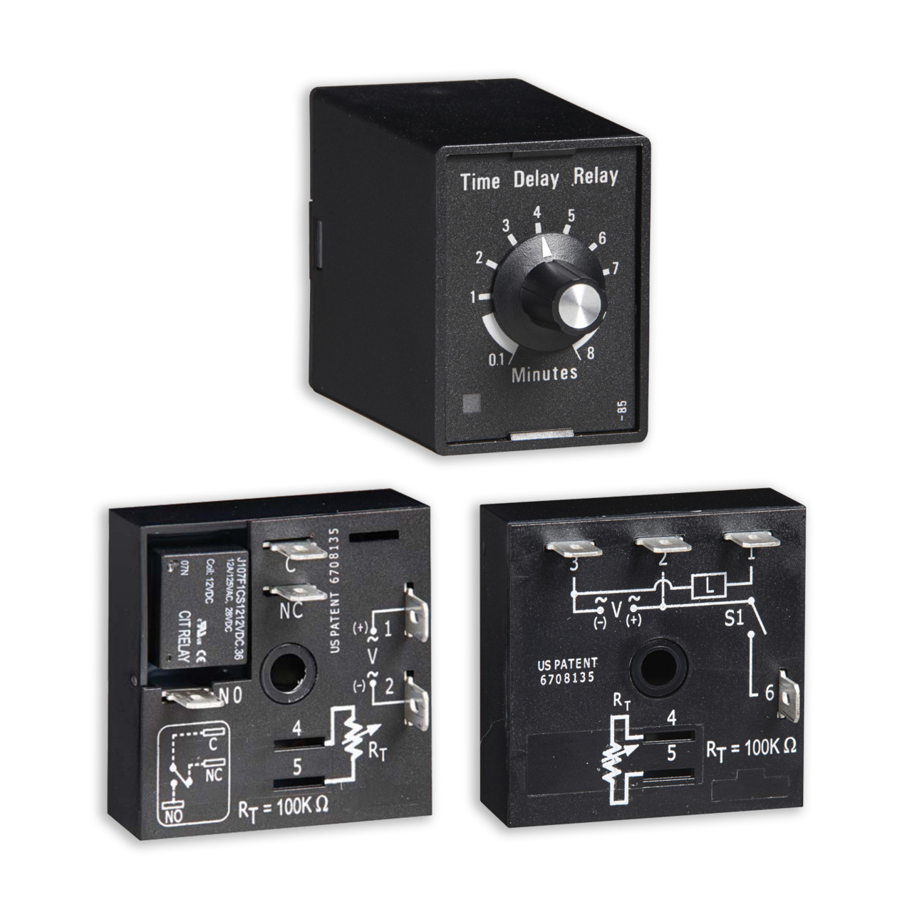 Time delay relays for reliable control of electrical loads.
