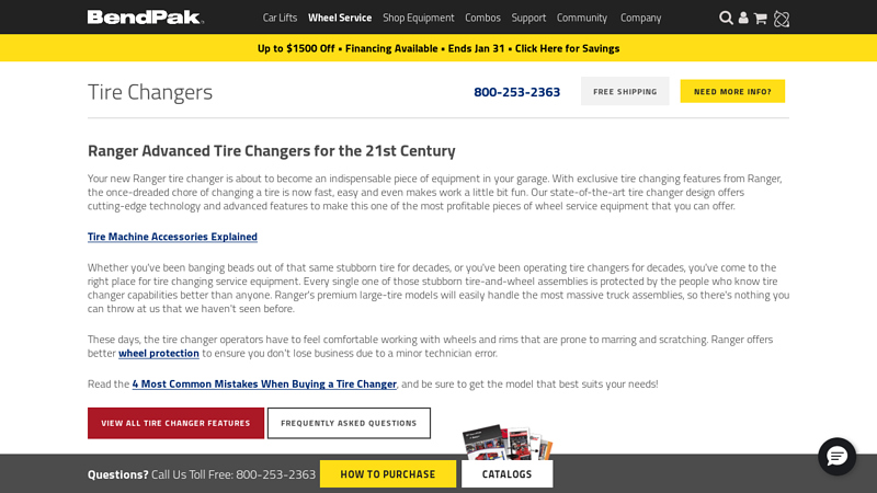 Tire Changers & Tire Mounters by Ranger Products
