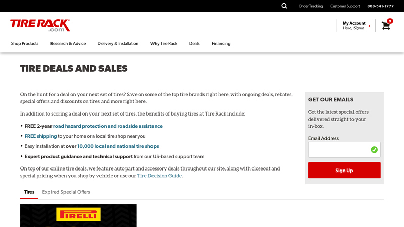 Tire Deals, Sales, Rebates & Special Offers