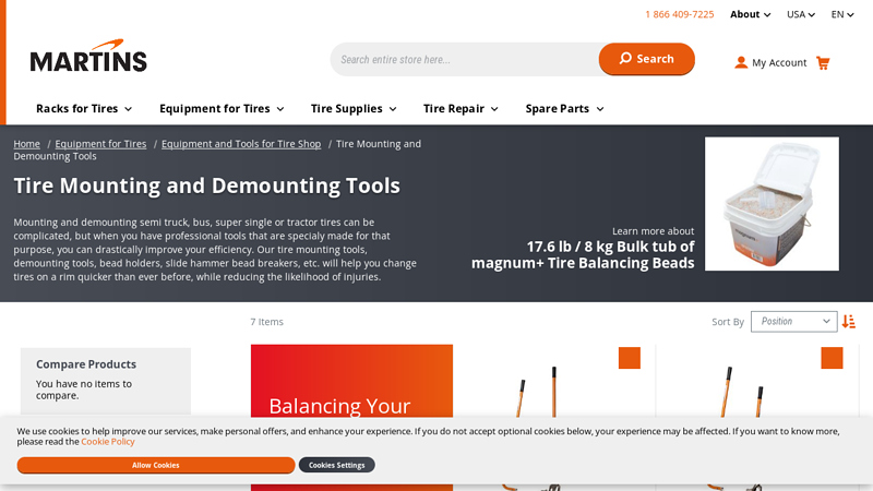 Tire Mounting and Demounting Tools