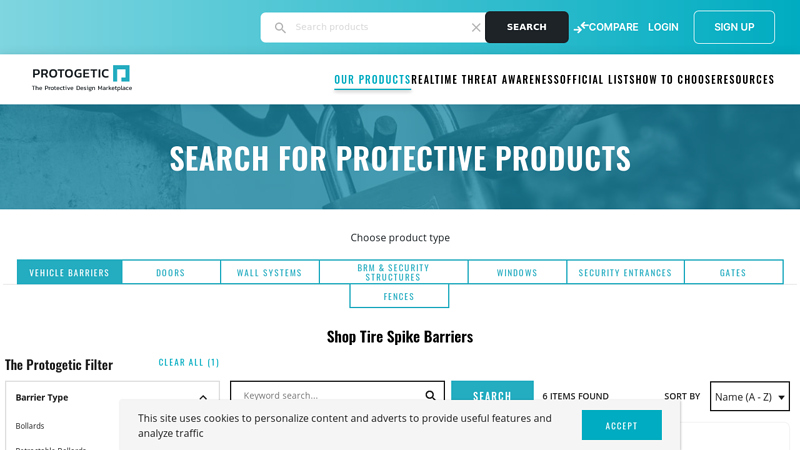 Tire Spike Barriers And Vehicle Barricades
