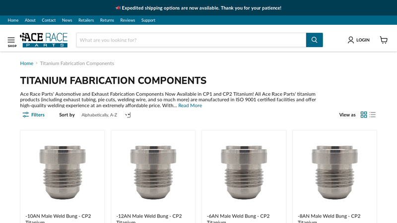 Titanium Exhaust Tubing, Pie Cuts, Welding Wire, Bends & More