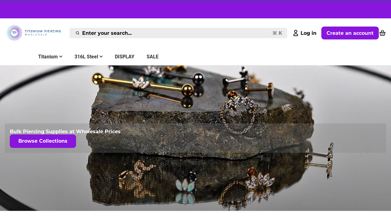 Titanium Piercing Wholesale