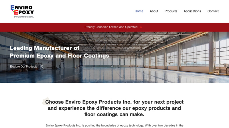 to Enviro Epoxy Products Inc.