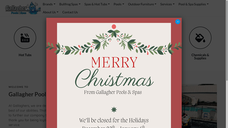 To Gallagher Pools and Spas!