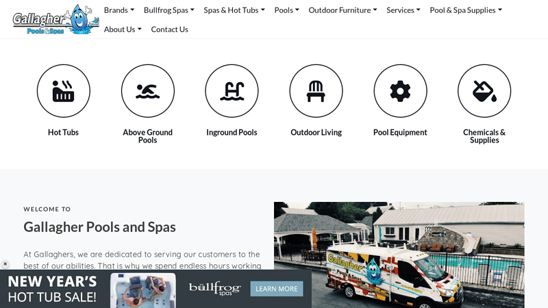 To Gallagher Pools and Spas!